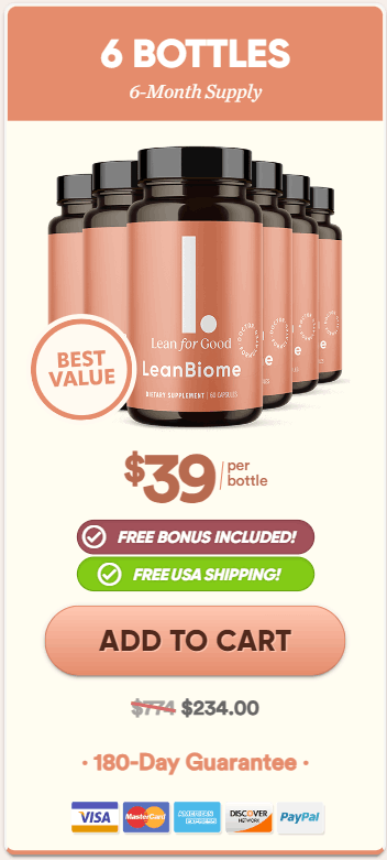 LeanBiome 6 bottle